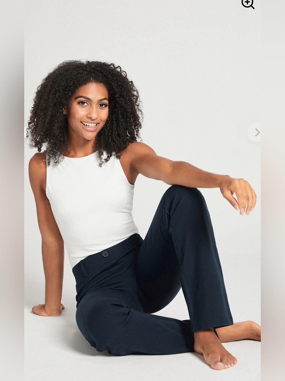 NEW* Betabrand Dress Pant Yoga Pant in Navy L Petite NWOT $78